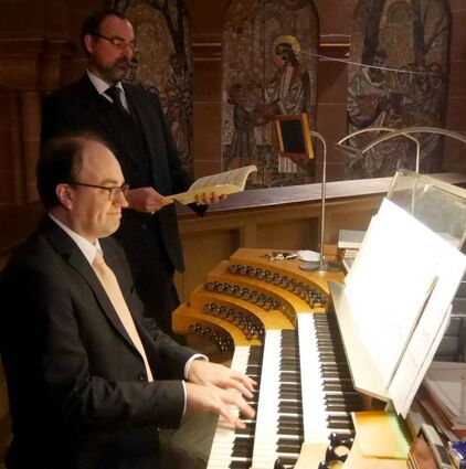Gelungen war das Konzert, das Christian Müller und Christoph Keller in St. Alban in Hardheim gestaltet haben.