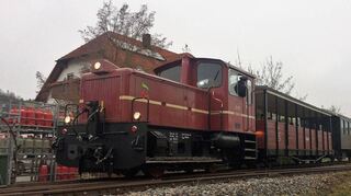 Premierenfahrt der Jagsttalbahn.