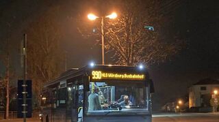 NightLife-Shuttle am ZOB in Tauberbischofsheim: Die NightLife-Fahrten werden aufgrund der aktuellen Corona-Lage vorübergehend ausgesetzt.