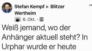Wo ist der jetzt?