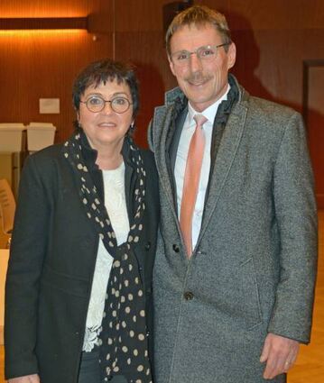 Bürgermeister Jürgen Galm zusammen mit seiner Frau Silvia.