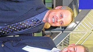 <p>Der neue und der alte DFeB-Sportdirektor: Sven Ressel (links) und Manfred Kaspar.</p>
