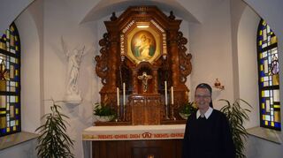 In der Kapelle: Zum 40-jährigen Bestehen des Schönstattzentrums Mariengart in Waldstetten unterhielten sich die FN mit Schwester M. Elena Karle, die im Oktober 2019 die Leitung des Zentrums übernommen hat.