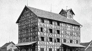 <p>Das Lagerhaus der BAG Bad Mergentheim, gegründet 1902.</p>