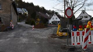 Der erste Bauabschnitt der Sanierung der Grünbachstraße in Grünsfeld hat begonnen.