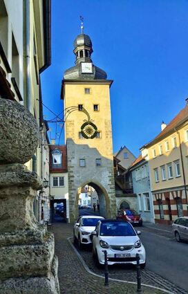 Zwischen Gänsturm und Rosenbrunnen war früher der Marktplatz.