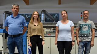 Gemeinsam neues Modell erarbeitet (von links): Seho-Chef Markus Walter, Controllerin Lena Walter sowie Manuela Riemer und Michael Schmidt vom Betriebsrat.