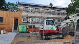 Das Gesundheitszentrum in der ehemaligen Grundschule in Igersheim geht seiner Vollendung entgegen.