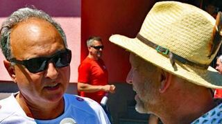 Beliebter Talkpartner: Ex-Nationalspieler Hansi Müller (links).