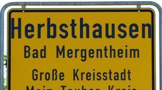 Herbsthausen ist seit dem 1. September 1973 Teil der Großen Kreisstadt Bad Mergentheim.
