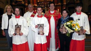 Langjährige Mitwirkende wurden beim Schlussgottesdienst der Walldürner Wallfahrt geehrt.