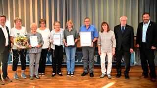 Zahlreiche Mitglieder wurden beim Sängerbund Hirschlanden für ihr jahrelanges Engagement ausgezeichnet.