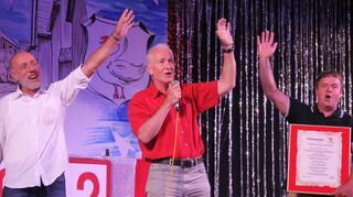 Besondere Verdienste (von links)erwarben sich: Bernd Schlachter, Charly Höfling sowie Peter Haas.