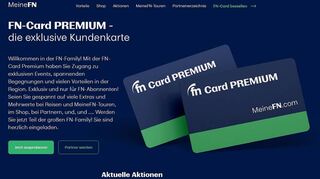 Auf der eigens eingerichteten Website „meinefn.com“ erfahren die Inhaber der FN-Card Premium, welche Vorzüge sie als Teil der neuen Community genießen können.
