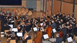 Das Grünewald-Orchester mit Dirigent Felix Krüger.