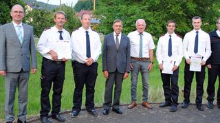 Bei der Versammlung der Einsatzabteilung Rippberg gab es einen Führungswechsel: Marcel Daubner folgte als Kommandant auf Reinhold Link.