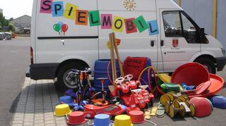 Das Spielmobil des Landkreises ist wieder unterwegs.