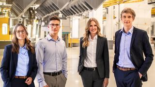 Die Geschwister Lilli-Sophie und Jan sowie Katrin und Dominik Schimscha wollen das Familienunternehmen Schimscha in Erlenbach weiterführen.