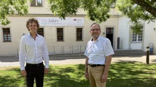 Sie leiten den Studiengang Wirtschaftsingenieurwesen am DHBW-Campus: Prof. Dr. Sven Seidenstricker (links) und Prof. Dr. Simon Möhringer.