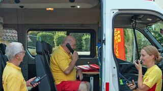 Bei der DLRG stand in Höpfingen die Ausbildung mit digitalem Sprechfunk auf dem Programm.