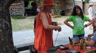 Viele interessante Einblicke bekamen die Besucher des Handwerkertags am Sonntag im Odenwälder Freilandmuseum.