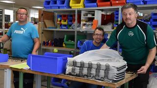 Ein Blick in die Arbeitswelt in der Caritas-Werkstatt Tauberbischofsheim, die es seit 30 Jahren in der Dr.-Ulrich-Straße hinter der AOK gibt.