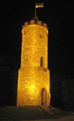 Am Wartturm wird um Strom zu sparen bald das Licht ausgehen.