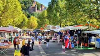 Beim Herbstvergnügen auf dem Wertheimer Mainplatz sorgen wieder Fahrgeschäfte, Warenstände und Kulinarik für echtes Messeflair.