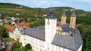 Blick auf das Residenzschloss Bad Mergentheim.
