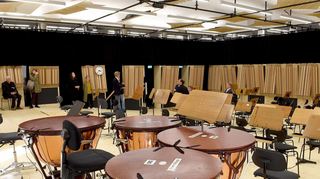 Verbesserte Arbeitsbedingungen für Musiker: der neue Ausweich-Probensaal für das Orchester des Nationaltheaters in Neckarau.