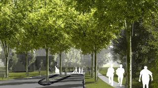 Der grüne Boulevard ist Richtung Igersheim geplant.