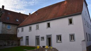 Barocker Bauernhof: Ab März 2023 sind hier vier Wohneinheiten für anerkannte Flüchtlinge bezugsfertig.