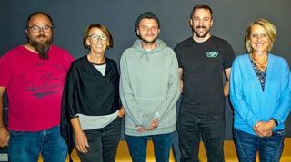 Der Vorstand des Fördervereins offene Jugendarbeit: (von links) Markus Landeck, Edeltrud Reuer, Wladimir Bauer, René Rückert und Susanne Deivel.