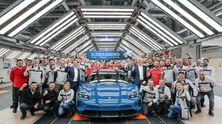 mid Groß-Gerau - Porsche Taycan Nummer 100.000.