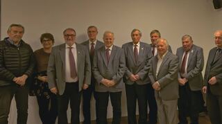 Die anwesenden Geehrten des Männergesangvereins Werbach.