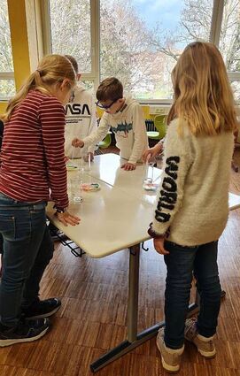 Im „Experimentierlabor“.