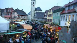Der Auber Weihnachtsmarkt findet dieses Jahr nicht rund um den Marktplatz statt, sondern erstmals auf dem Spitalgelände.