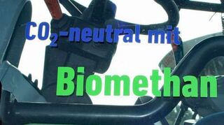 Der Biomethan-Traktor ist komplett CO-neutral.