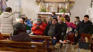 Ihren wahrscheinlich letzten Auftritt hatte die Gruppe „Klangspiel“ mit Menschen aus den Gerlachsheimer Werkstätten in der Kirche St. Johannes der Täufer.