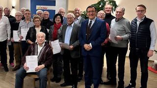 Zahlreiche Ehrungen gab es bei der Hauptversammlung des CDU-Ortsverbands Hundheim.