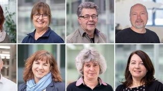 Die Jubilarinnen und Jubilare der Brand-Gruppe mit 35 und 40 Jahren Betriebszugehörigkeit: (oben, von lins) Werner Axt, Sabine Brand, Ulrike Eirich, Jonas Hergenhan, Jörg Kneucker, (unten, von links) Dr. Christoph Schöler, Rainer Ries, Daniela Schwert, Hiltrud Fritzenschaft und Silke Reif.