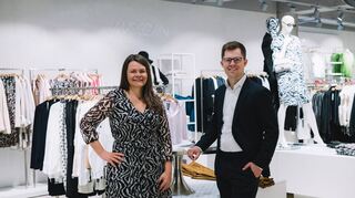 Die Geschwister Maike und Johannes Kuhn leiten das Modehaus Kuhn.