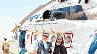 Der pensionierte Polizist Joachim Bahndorf aus Seckach befindet sich auf Uno-Mission im Sudan. Dort reist er mit dem Hubschrauber durch das Land, um Sicherheitskräfte zu schulen.