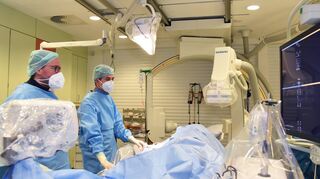 Blick ins Herzkatheterlabor des Caritas-Krankenhauses.