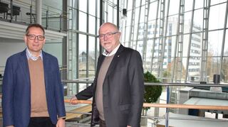 Thomas Wigant, Regionalleiter der BBT-Gruppe (rechts), und der Kaufmännische Direktor, Matthias Kaufmann, standen für das FN-Interview zur Verfügung.