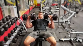 Sechs Trainingstage wöchentlich absolviert der 22-Jährige im Fitness-Studio in Bad Mergentheim.