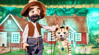 Pettersson und seine Katze Findus sind die Stars des Figurentheaters Maatz, das in Wertheim gastiert.