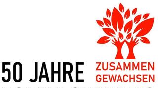 Der Hohenlohekreis wird 50 – mit diesem Logo soll das Kreisjubiläum symbolisiert werden.