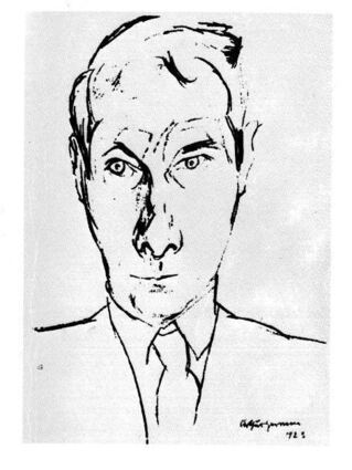 Ein Selbstbildnis von Arthur Grimm.