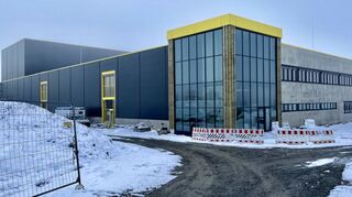 Das neue Kärcher Service Center in Buch nimmt immer mehr Formen an. Die Arbeiten liegen im Zeitplan.